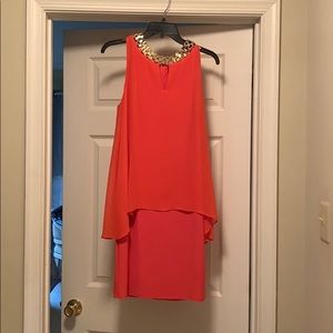 Coral Wedding Guest dress